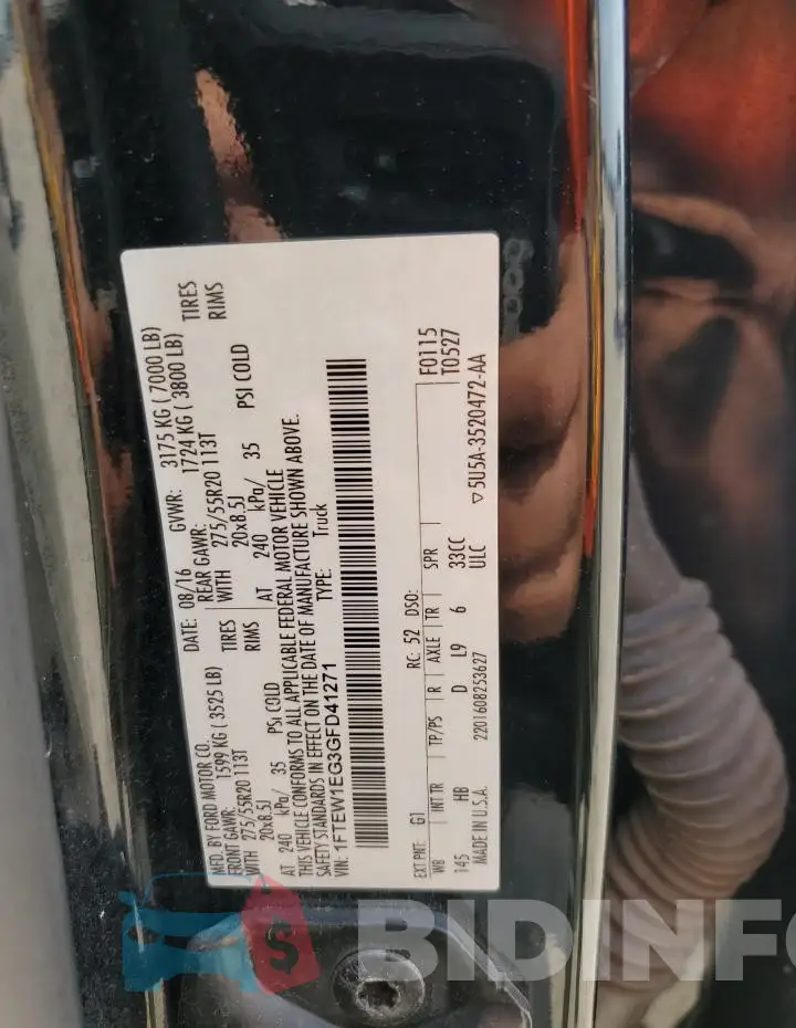 1FTEW1EG3GFD41271 Photo# 12