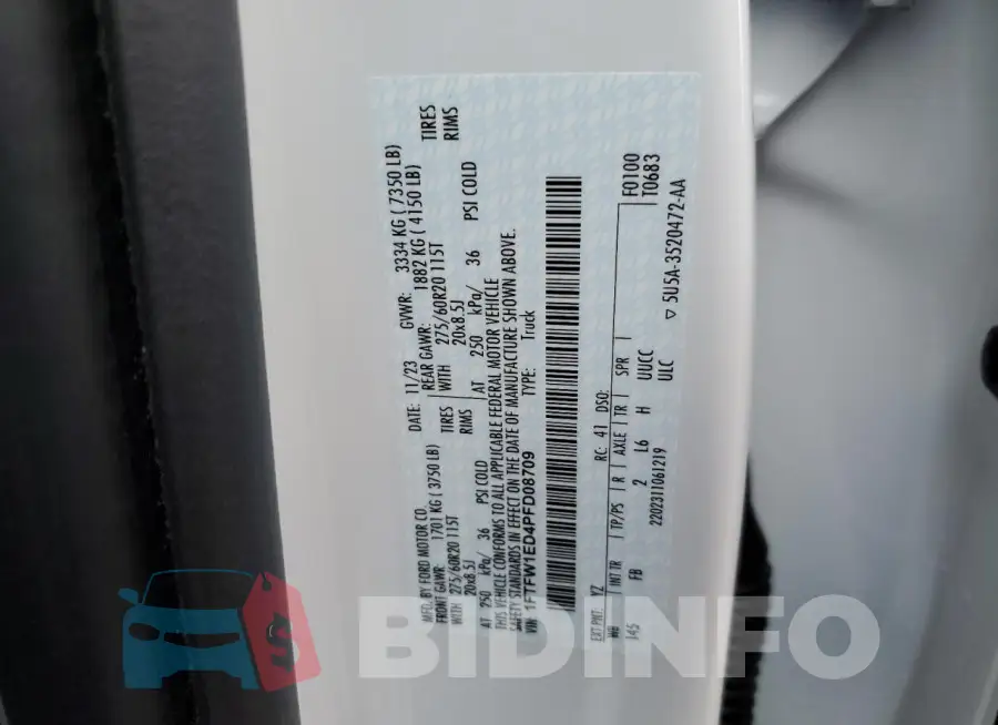 1FTFW1ED4PFD08709 Photo# 12