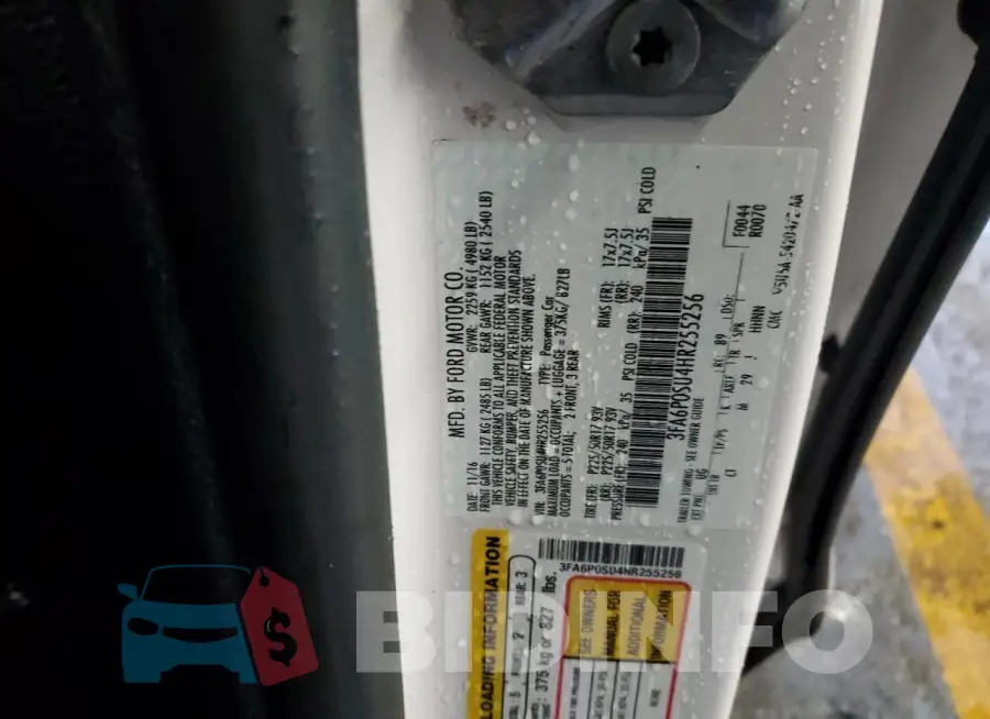 3FA6P0SU4HR255256 Photo# 12
