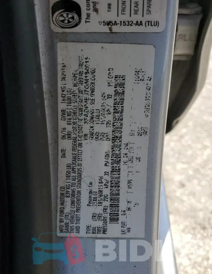 3FADP4EJ7GM184615 Photo# 12
