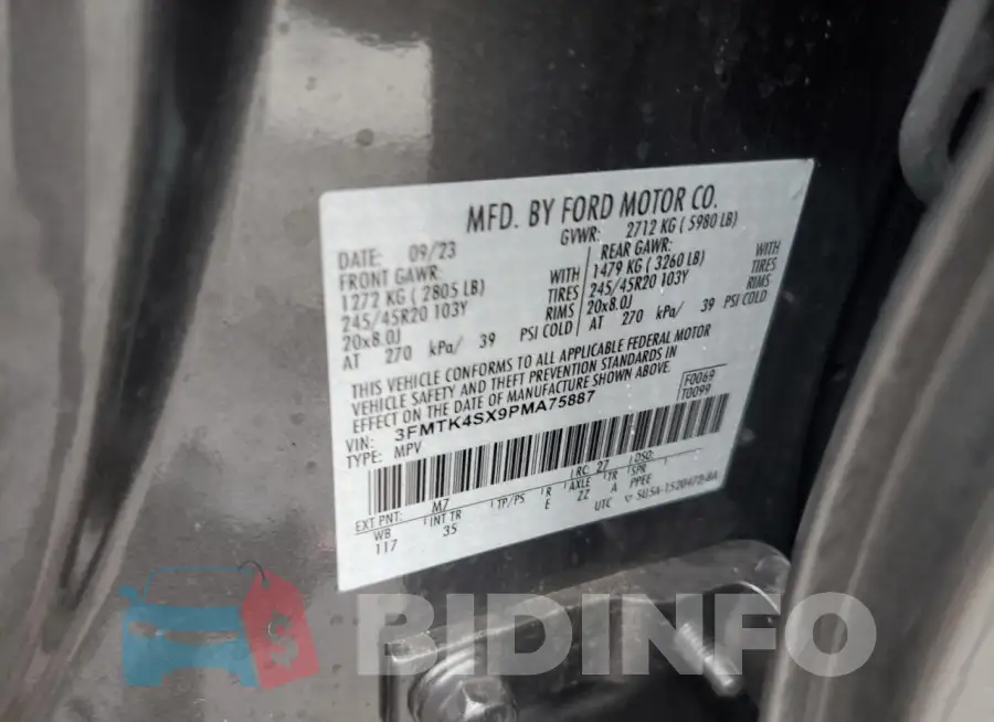 3FMTK4SX9PMA75887 Photo# 13