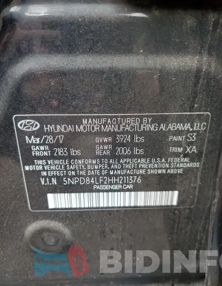 5NPD84LF2HH211376 Photo# 13