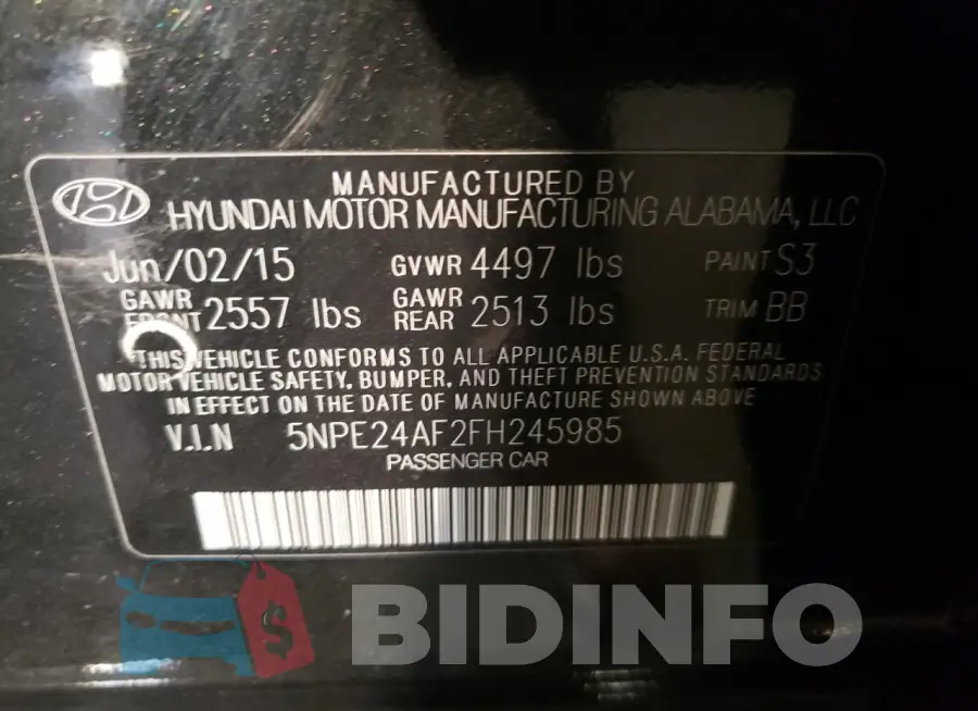 5NPE24AF2FH245985 Photo# 12