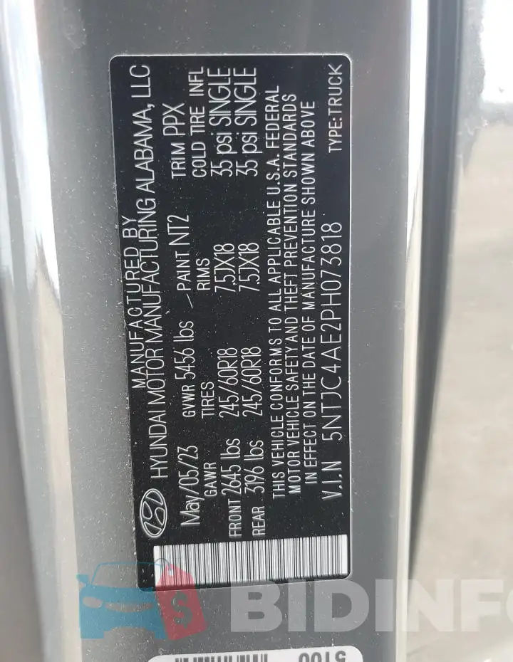 5NTJC4AE2PH073818 Photo# 12