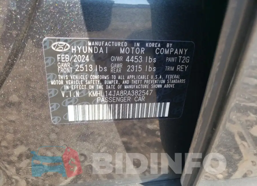 KMHL14JA8RA382547 Photo# 12