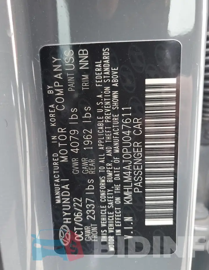 KMHLM4AJ0PU047611 Photo# 12