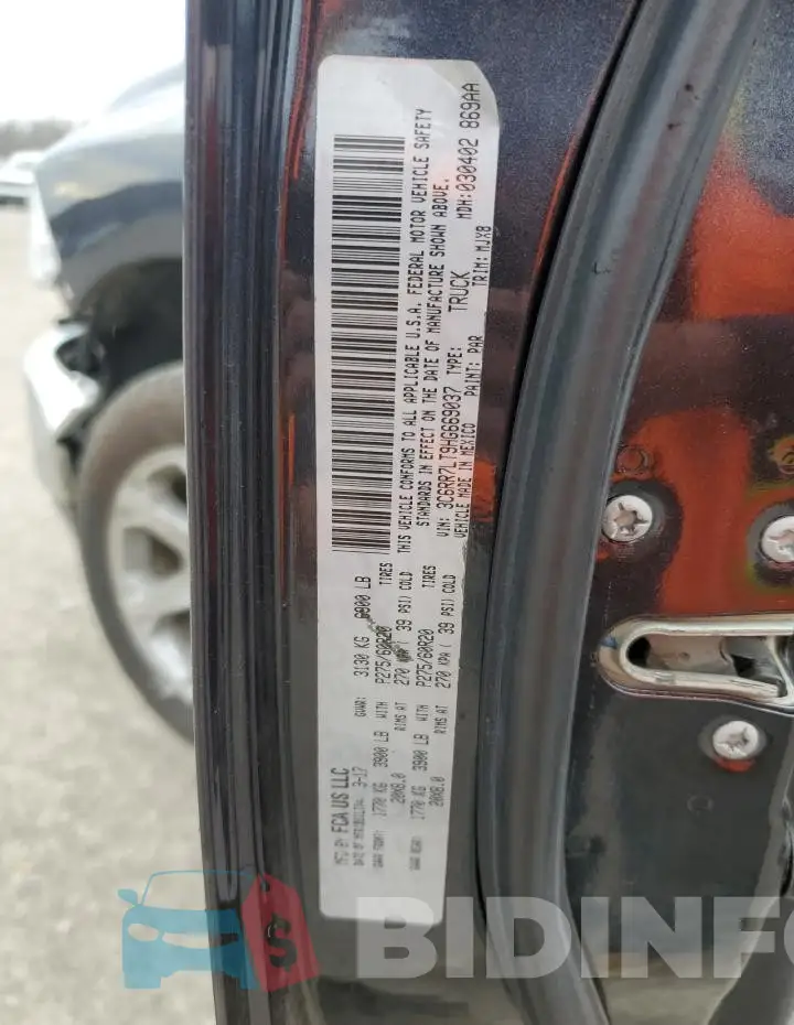3C6RR7LT9HG669037 Photo# 12