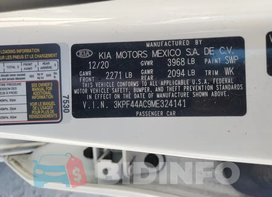 3KPF44AC9ME324141 Photo# 13