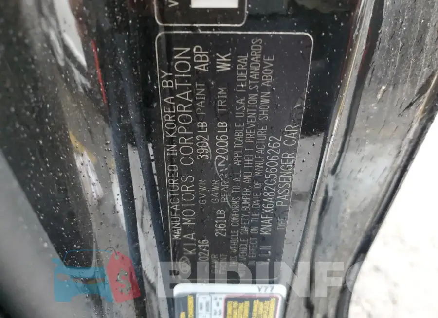 KNAFX6A82G5606262 Photo# 12