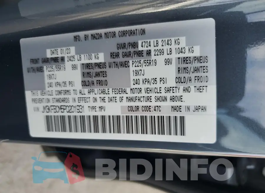 JM3KFBCM5P0201931 Photo# 13