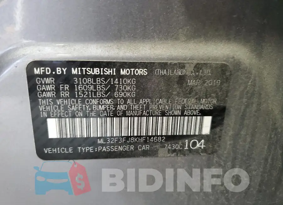 ML32F3FJ8KHF14682 Photo# 12