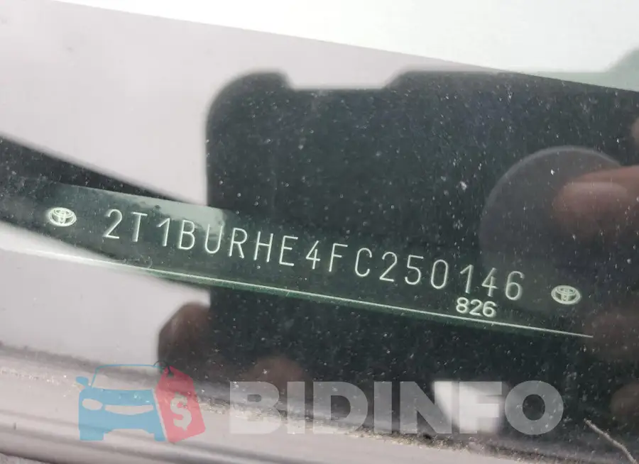 2T1BURHE4FC250146 Photo# 12