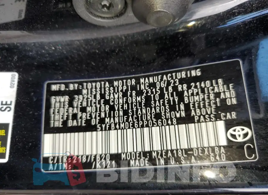 5YFB4MDE6PP056048 Photo# 12