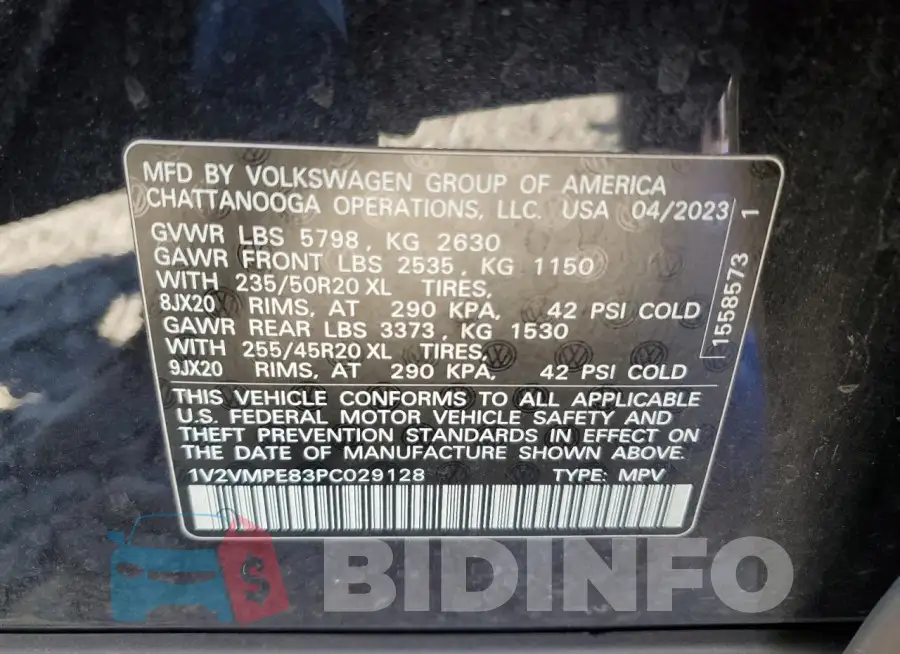 1V2VMPE83PC029128 Photo# 14