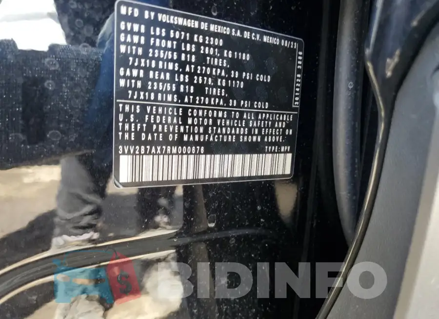 3VV2B7AX7RM000676 Photo# 14