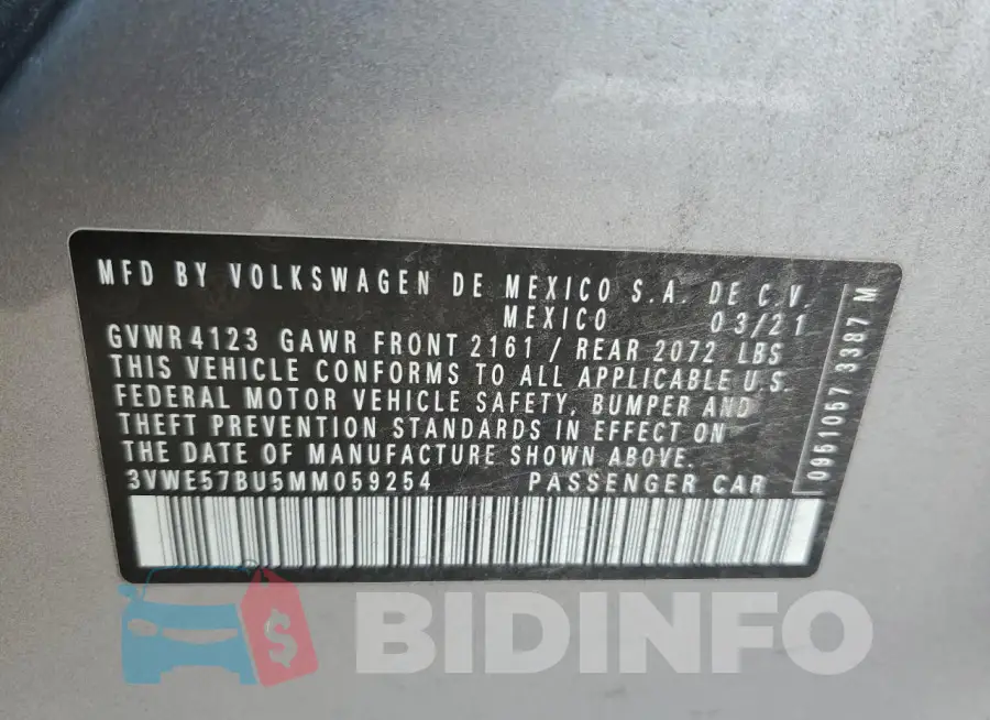 3VWE57BU5MM059254 Photo# 12