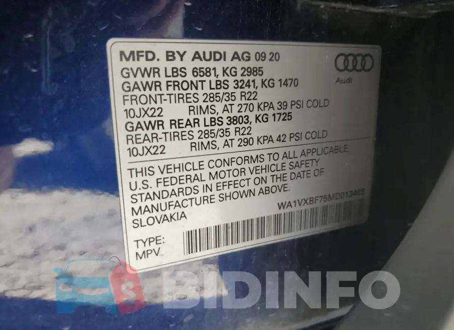 WA1VXBF75MD013403 Photo# 14