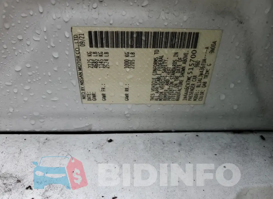 1N4AA6CV7MC515700 Photo# 12
