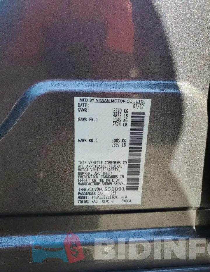 1N4CZ1CV0PC551091 Photo# 12