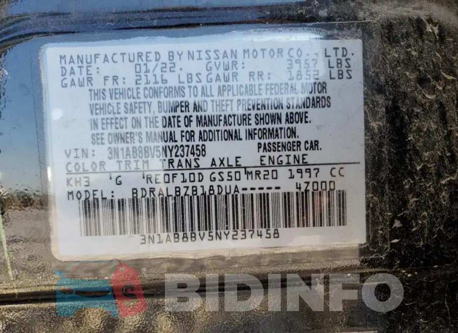 3N1AB8BV5NY237458 Photo# 12