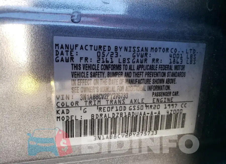 3N1AB8CV2PY275733 Photo# 12