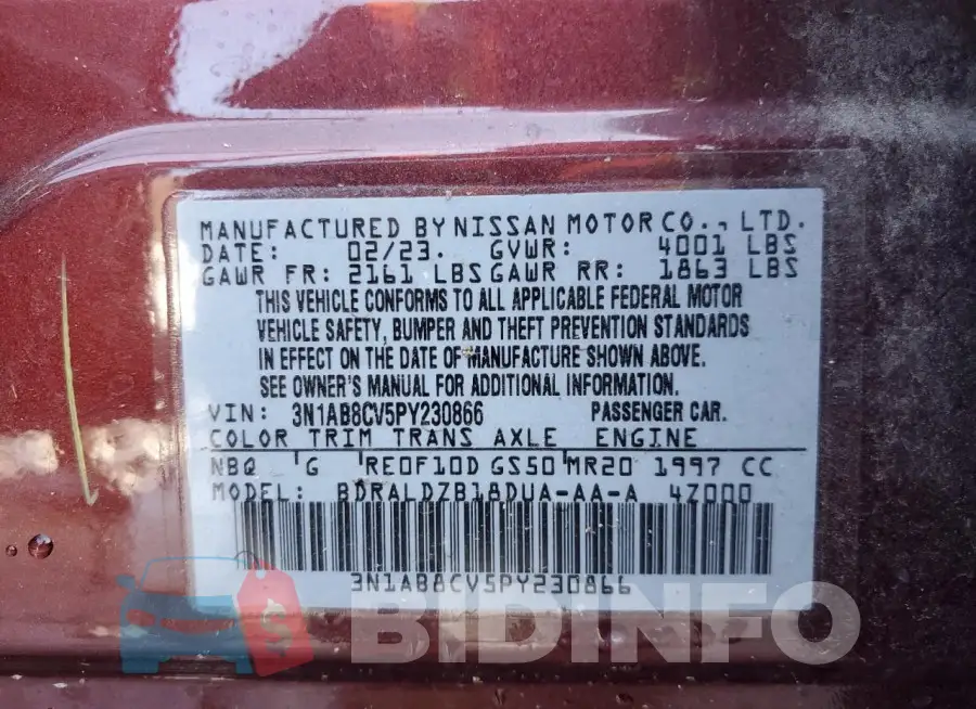3N1AB8CV5PY230866 Photo# 12