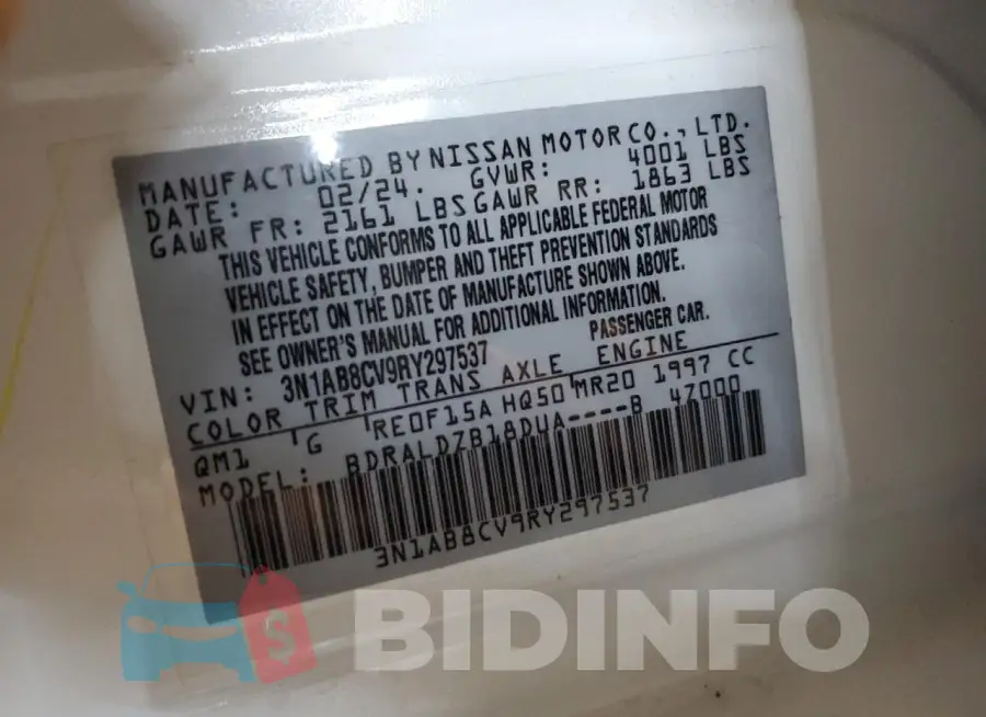3N1AB8CV9RY297537 Photo# 12