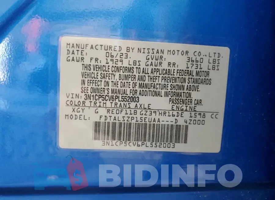 3N1CP5CV6PL552003 Photo# 13