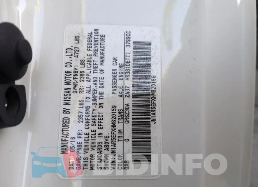 JN1AR5EFXHM820159 Photo# 13