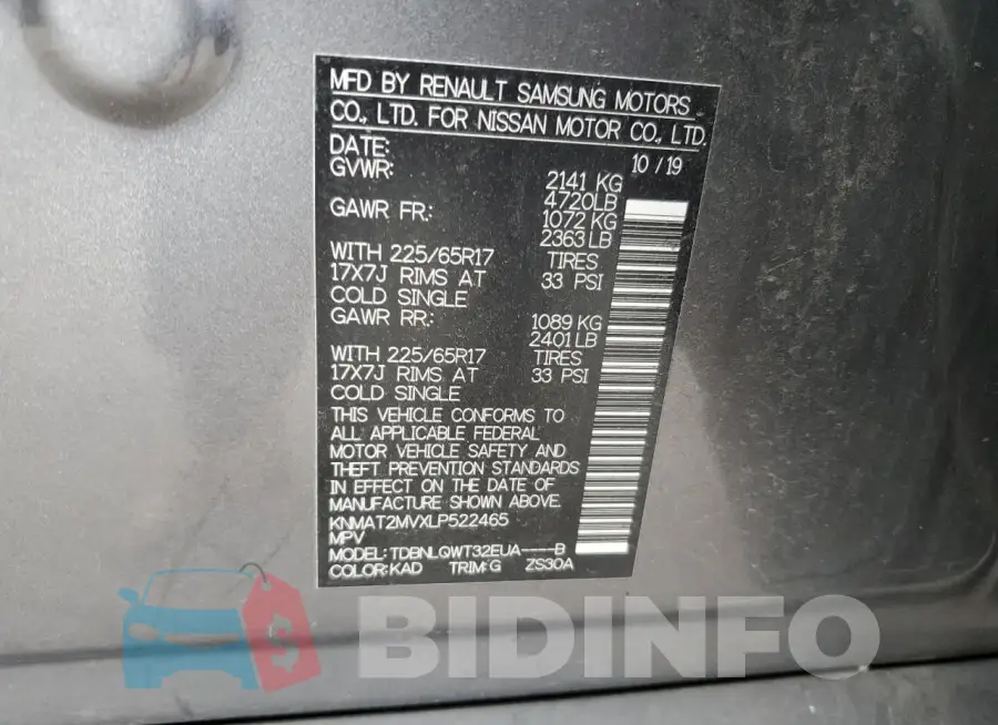 KNMAT2MVXLP522465 Photo# 13