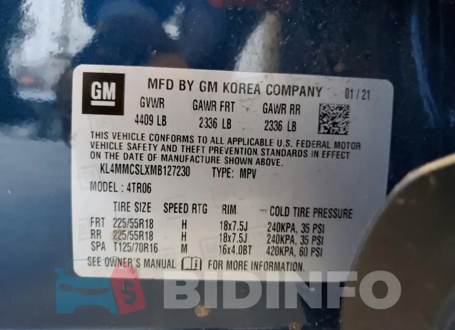 KL4MMCSLXMB127230 Photo# 13