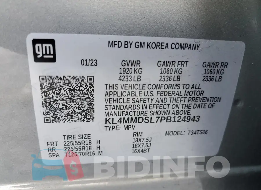 KL4MMDSL7PB124943 Photo# 12