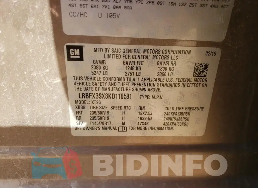 LRBFX3SX8KD110581 Photo# 13