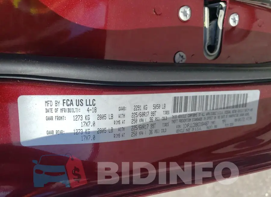 1C4PJLCB8KD164487 Photo# 12