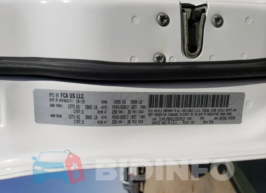 1C4PJMBN3LD537812 Photo# 13