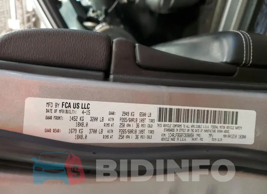1C4RJFBG6FC836050 Photo# 14
