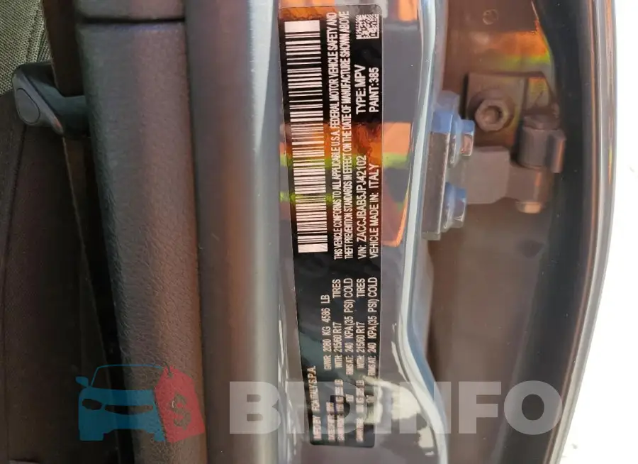 ZACCJBAB5JPJ42102 Photo# 13