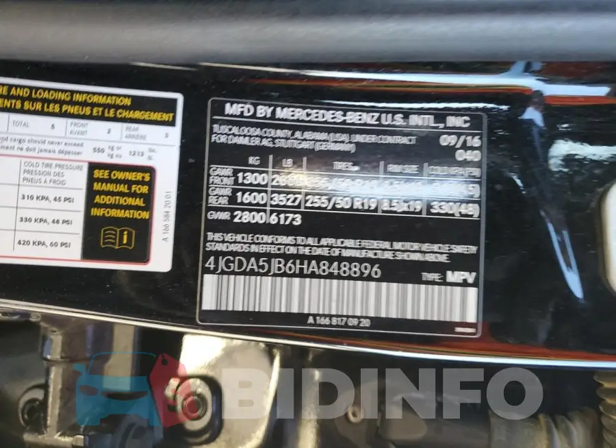 4JGDA5JB6HA848896 Photo# 14