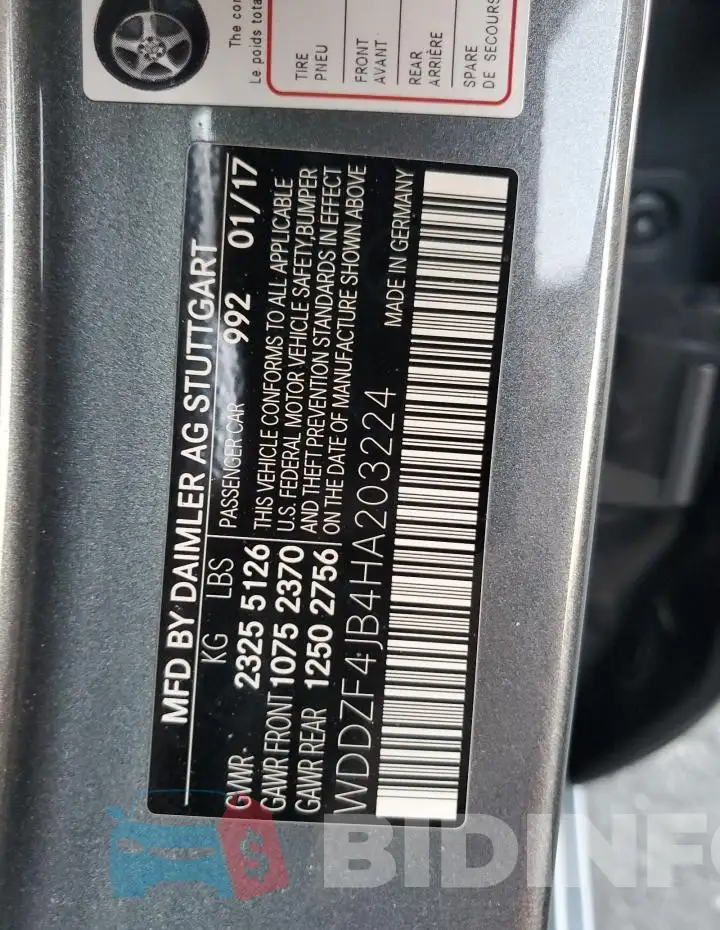 WDDZF4JB4HA203224 Photo# 12