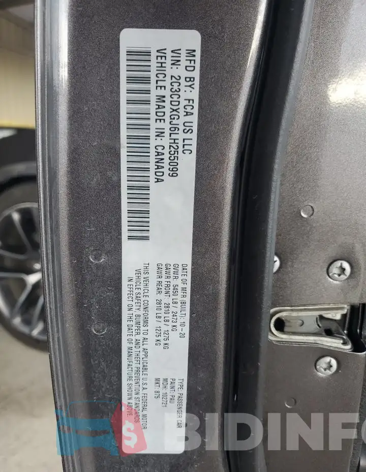 2C3CDXGJ6LH255099 Photo# 13