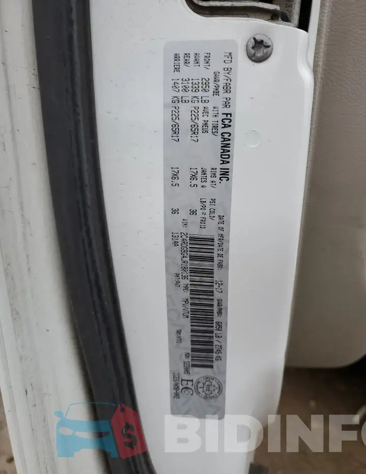 2C4RDGBG4JR180136 Photo# 13