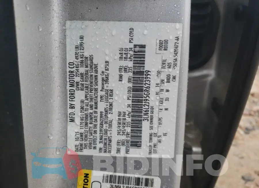 3LN6L2J95GR623999 Photo# 12