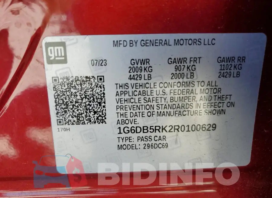 1G6DB5RK2R0100629 Photo# 12