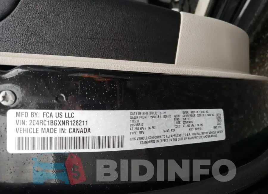 2C4RC1BGXNR128211 Photo# 13