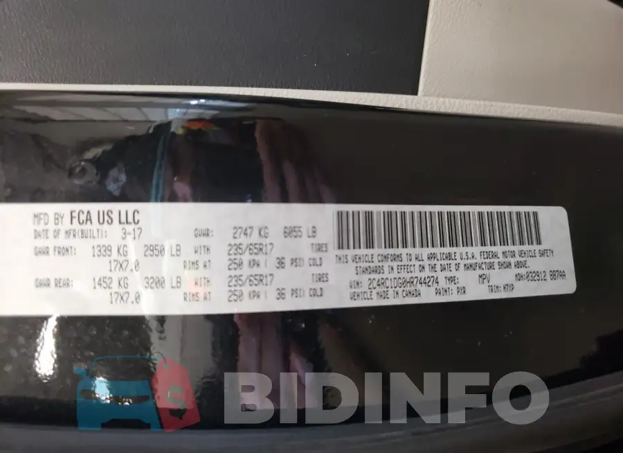 2C4RC1DG0HR744274 Photo# 14