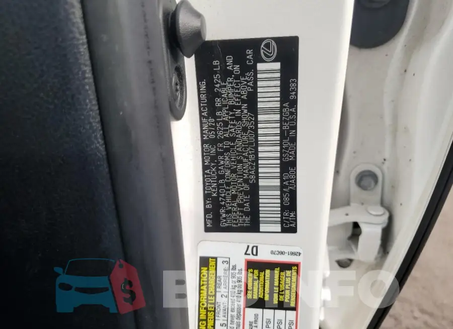 58ACZ1B17LU073527 Photo# 13