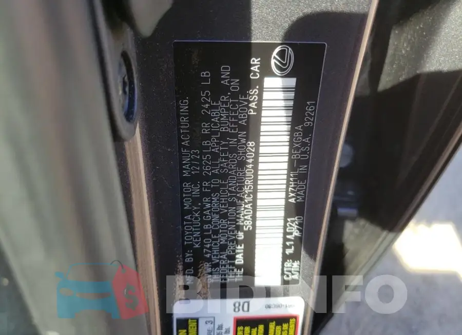 58ADA1C15RU044028 Photo# 13
