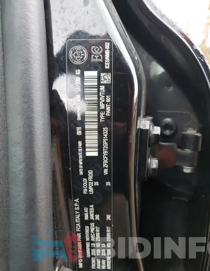 ZFBCFYBT2GP514325 Photo# 12