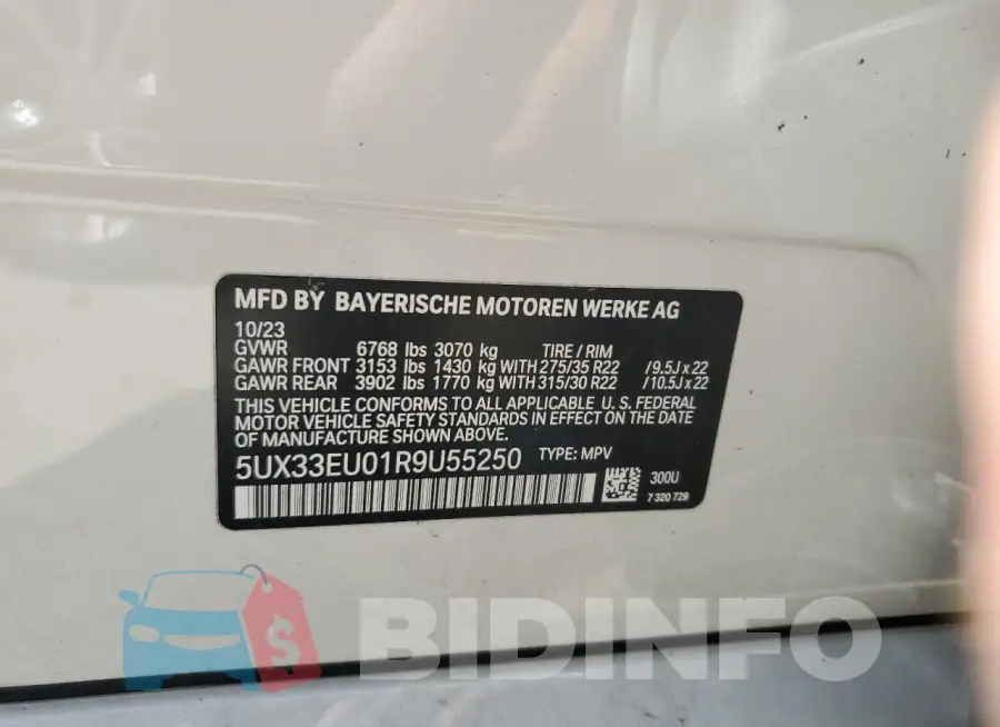 5UX33EU01R9U55250 Photo# 14