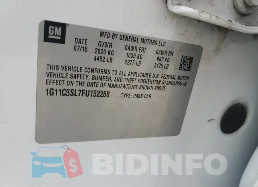 1G11C5SL7FU152268 Photo# 12